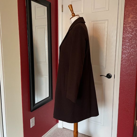 Kristen Blake Brown Wool Coat - Picture 3 of 16